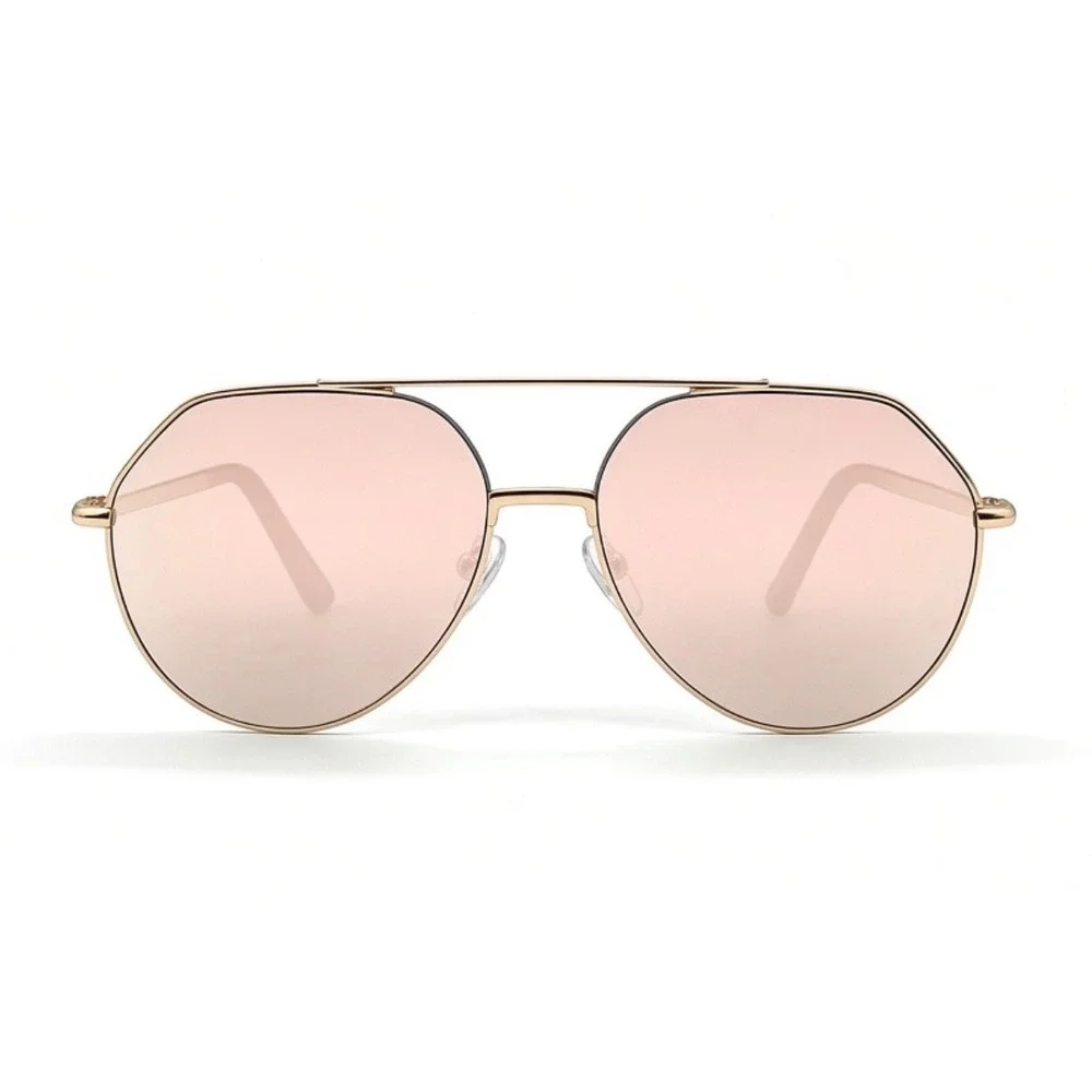 Mens  Festival, Luxury, Streetwear Gold Pink Reflective Sunglasses Hip Hop Fancy